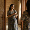 Black Kalamkari Kurti