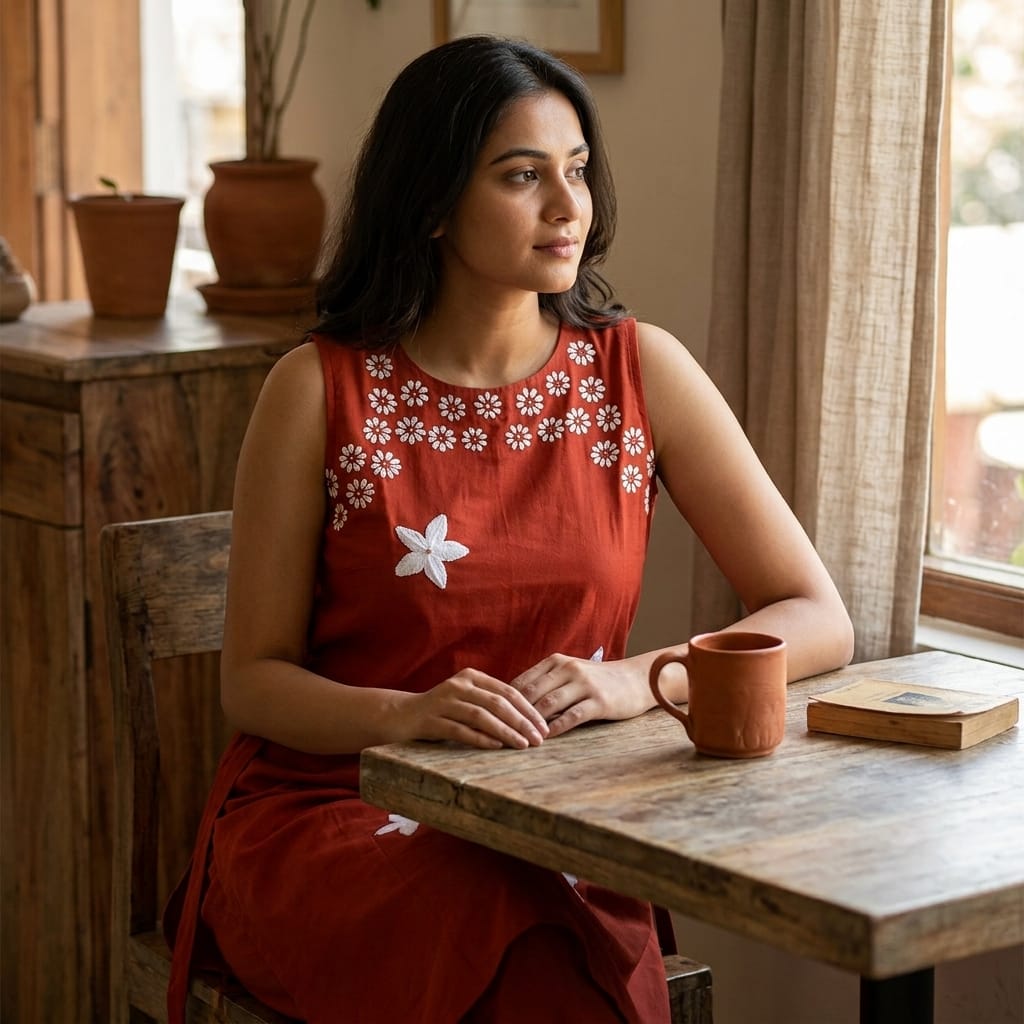 Cotton Silk Co-Ord Set