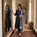Dark Blue Cotton Anarkali Salwar | 11268