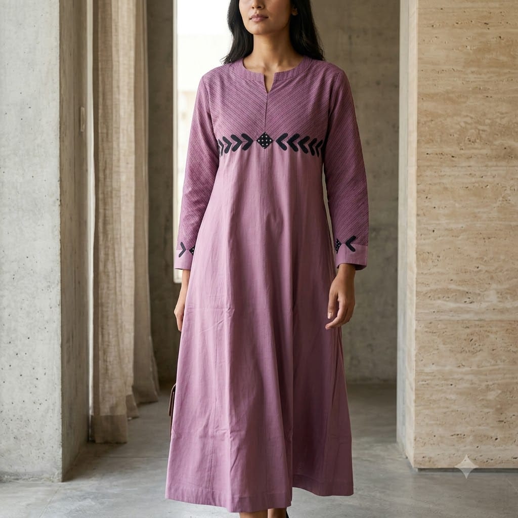 Pruple Cotton Kurti | 11367