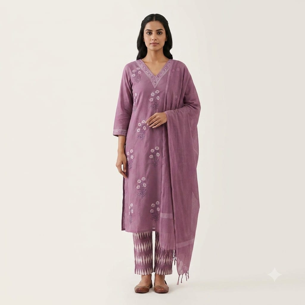 Pruple Cotton Salwar | 11372