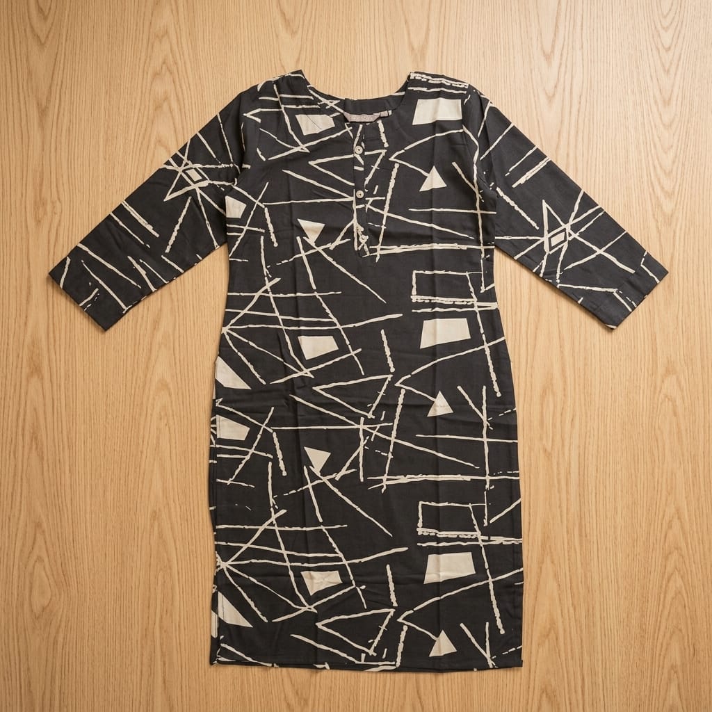 Black Rayon Kurti
