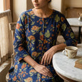 Blue Cotton Kurti