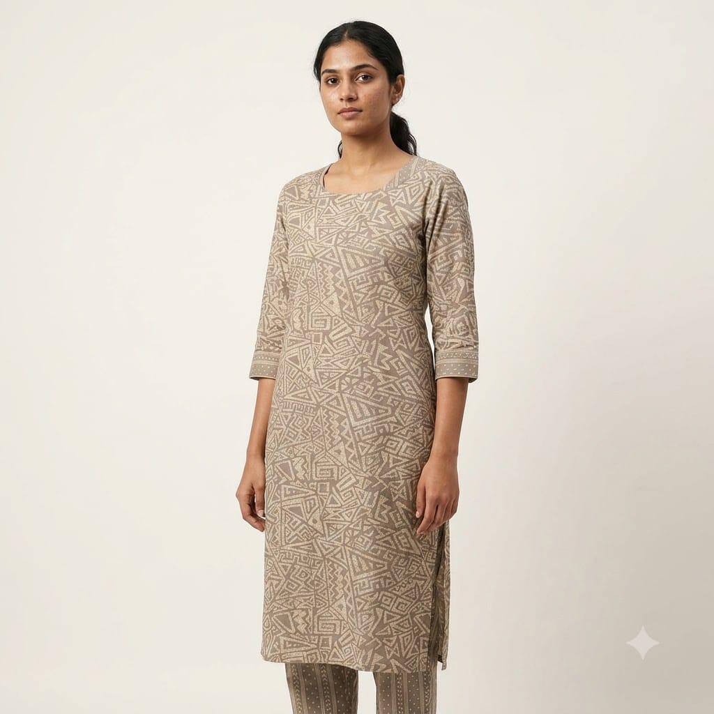Cement Rayon Co-ord Set | 11340