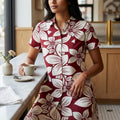 Dark Rose Rayon Kurti