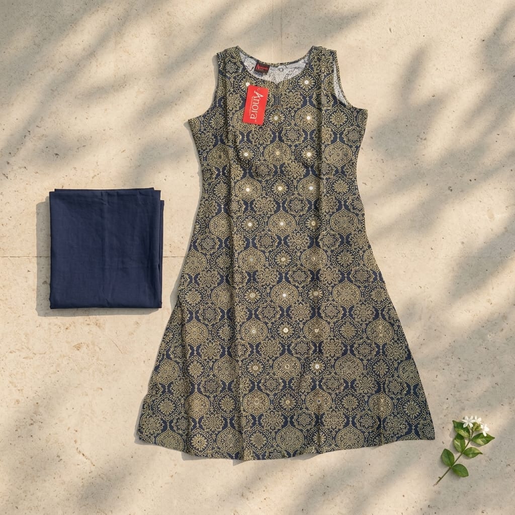 Gold Cotton Co-ord Set
