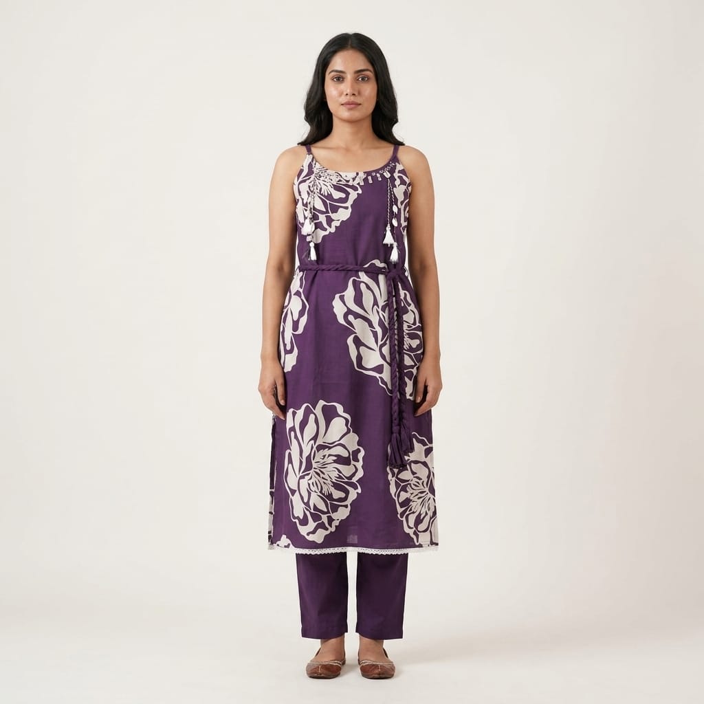 Purple Cotton Salwar | 11283