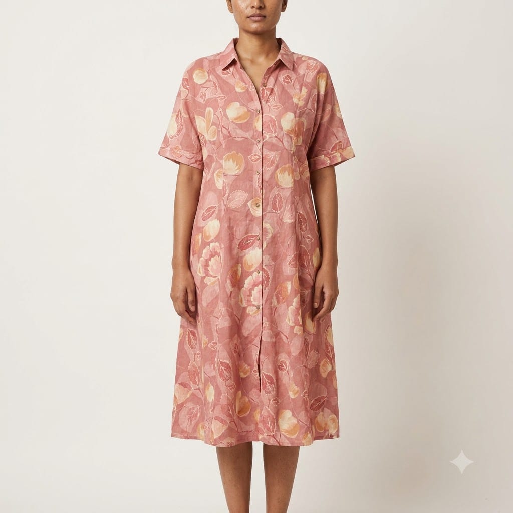 Peach Rayon Kurti | 11411