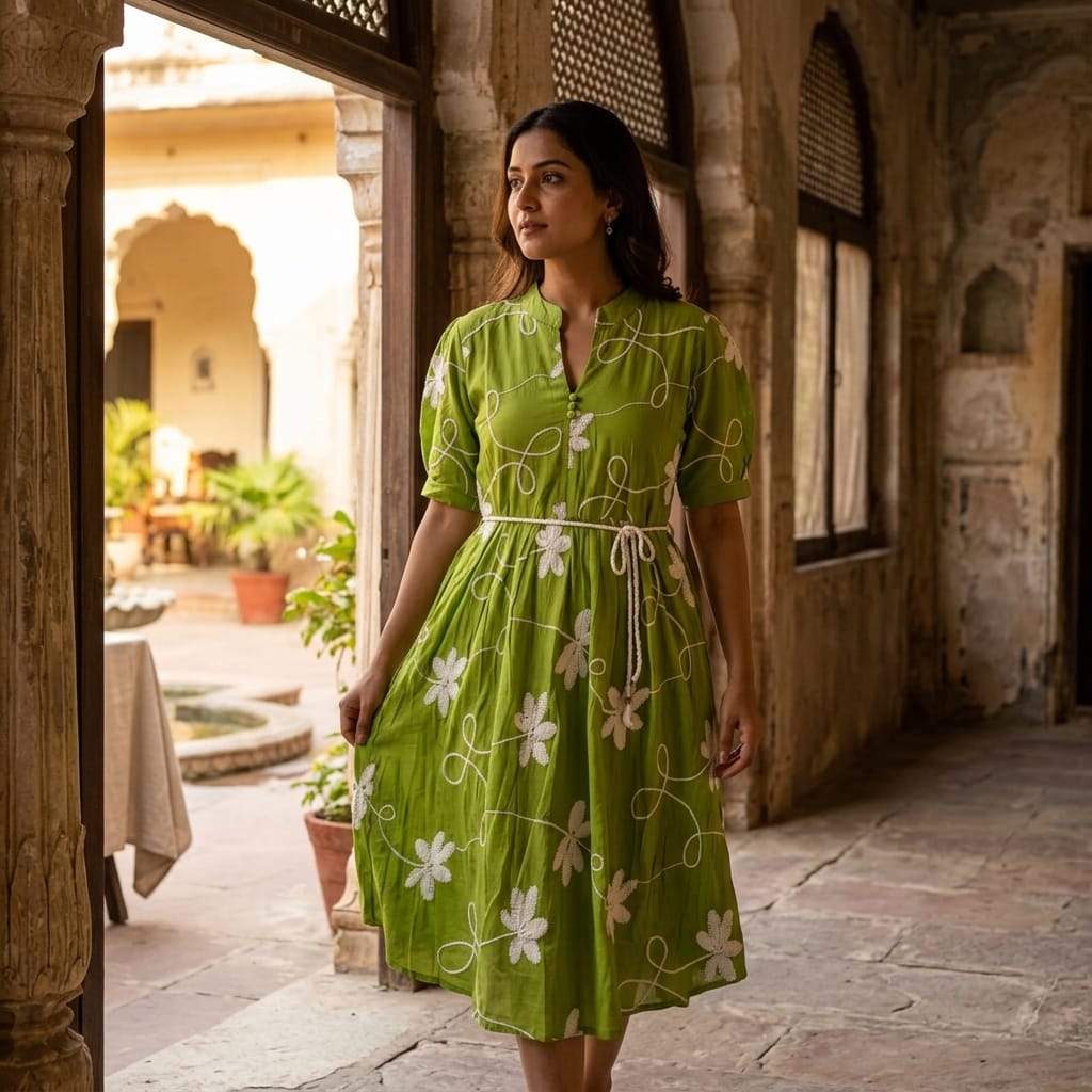 Green Synthetic Top