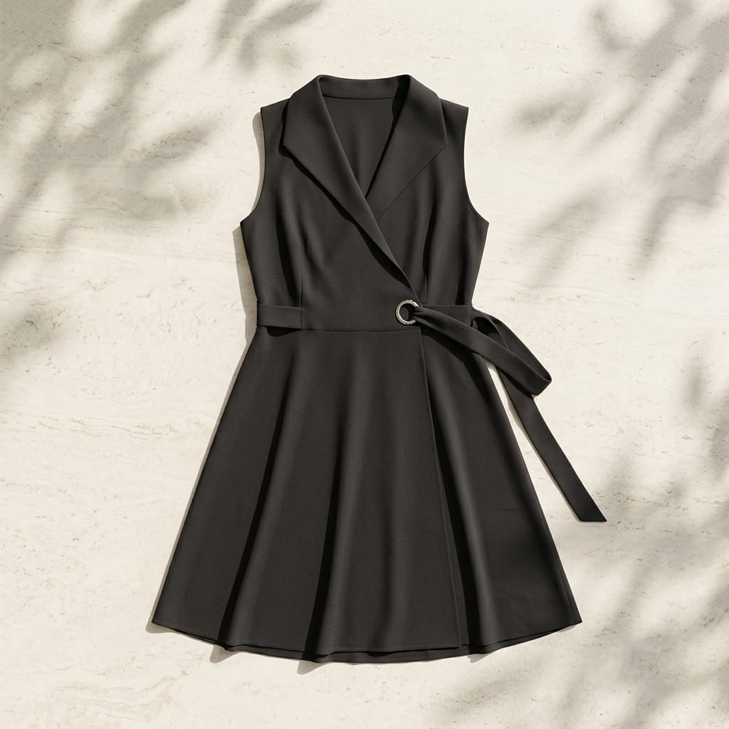 Black Synthetic Top