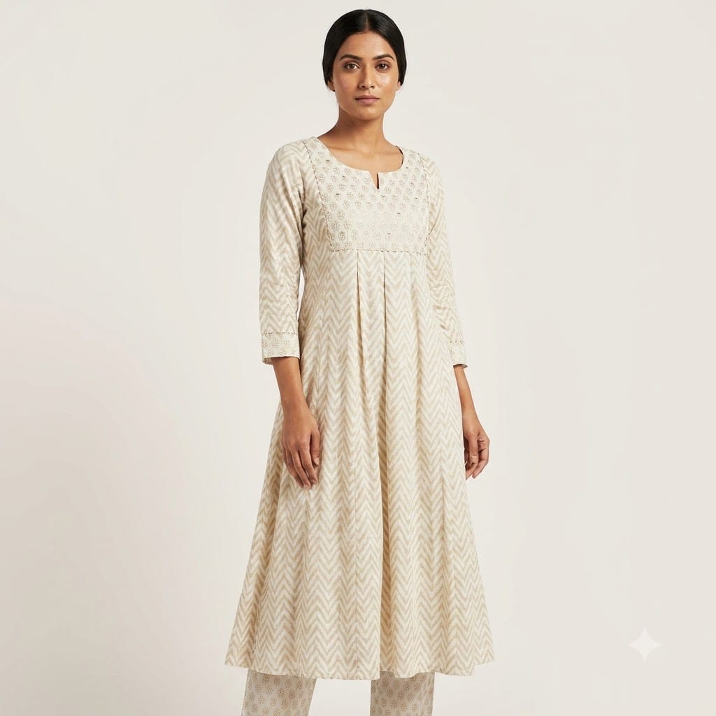 White Cotton Co-ord Set | 11365