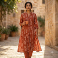 Rust Orange Cotton Co-ord Set | 11361