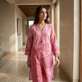 Pink Linen Kurti