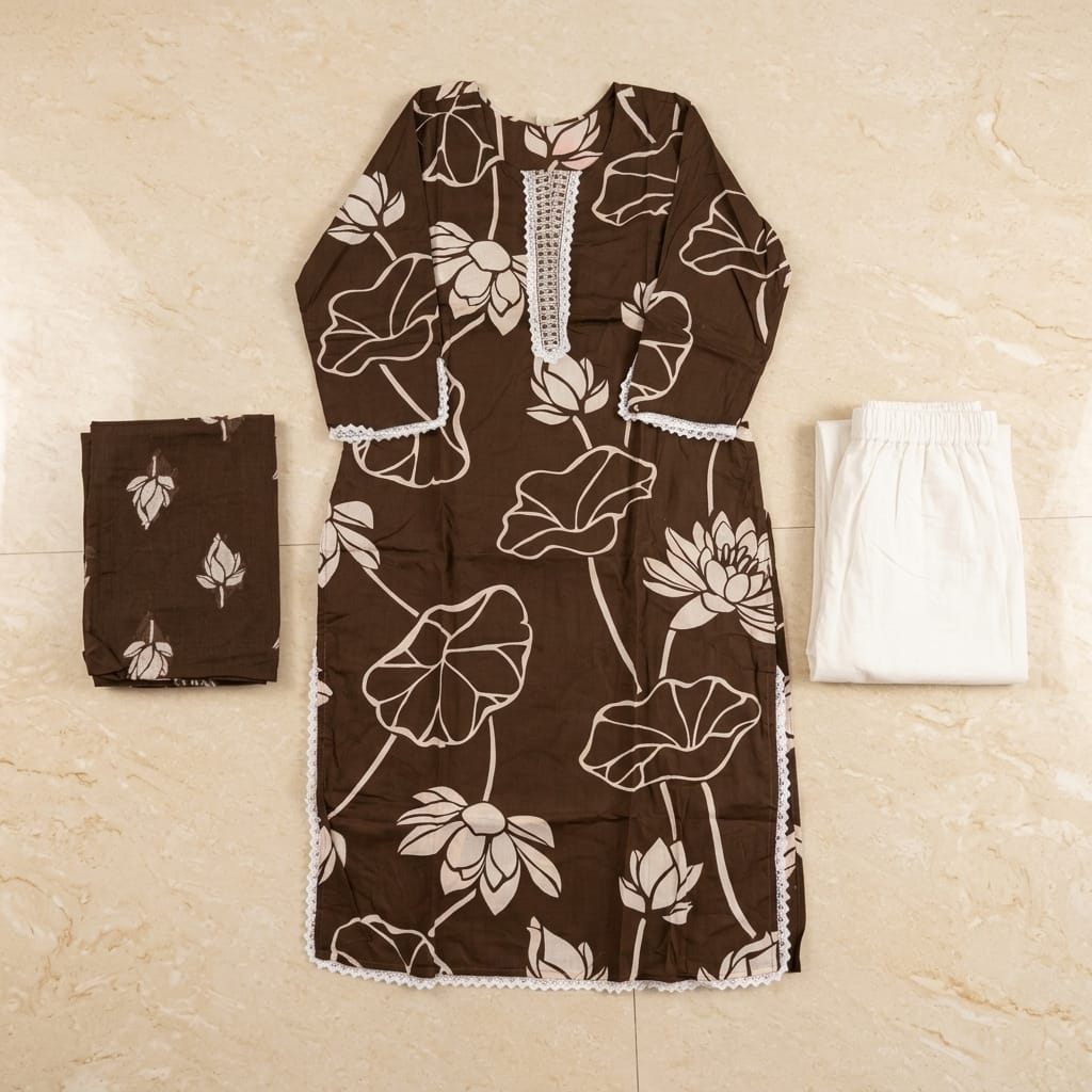 Brown Cotton Salwar| 11298
