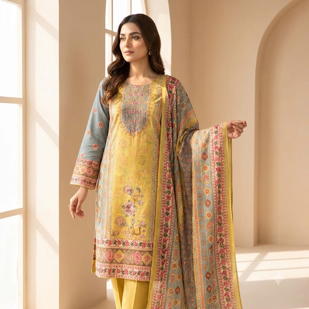 Yellow Silk Salwar | 11436