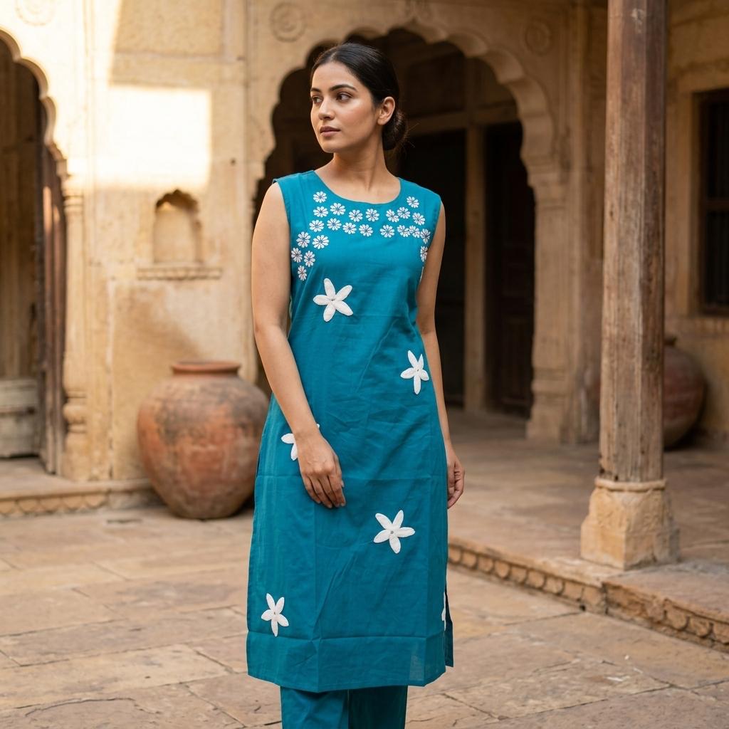 Cotton Silk Co-Ord Set