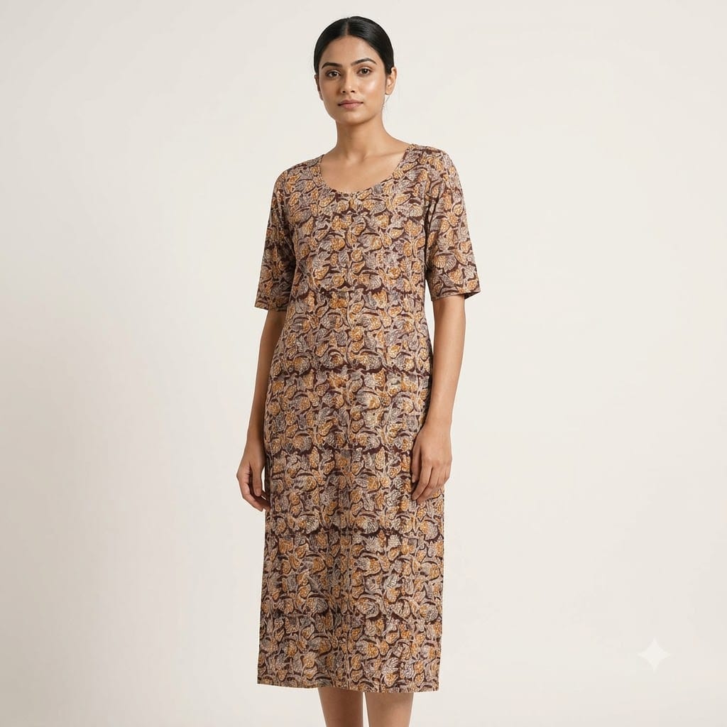 Kalamkari Cotton Kurti | 11417