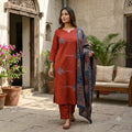 Orange Cotton Salwar | 11433