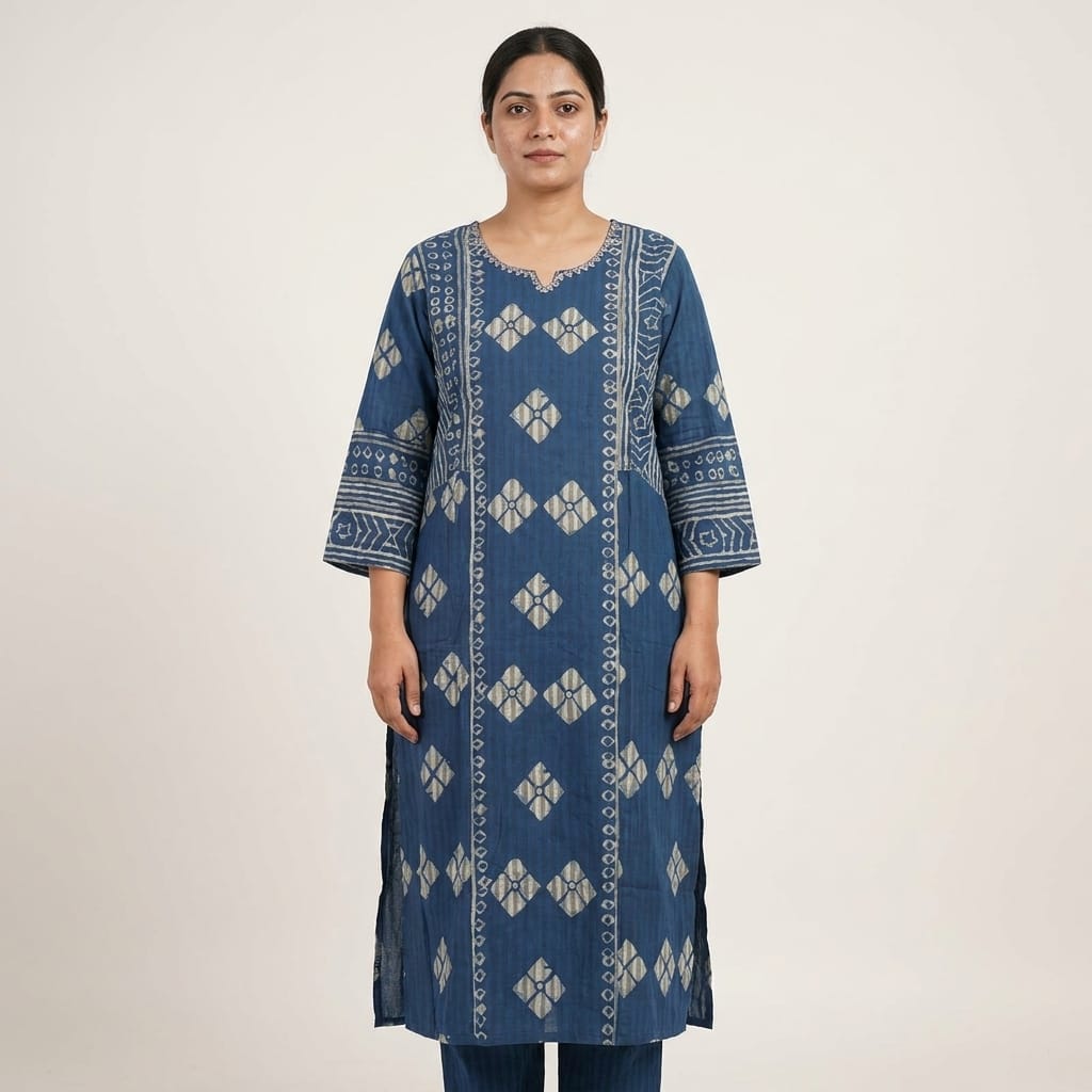 Blue Cotton Salwar| 11233