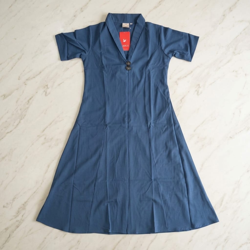 Blue Synthetic Top