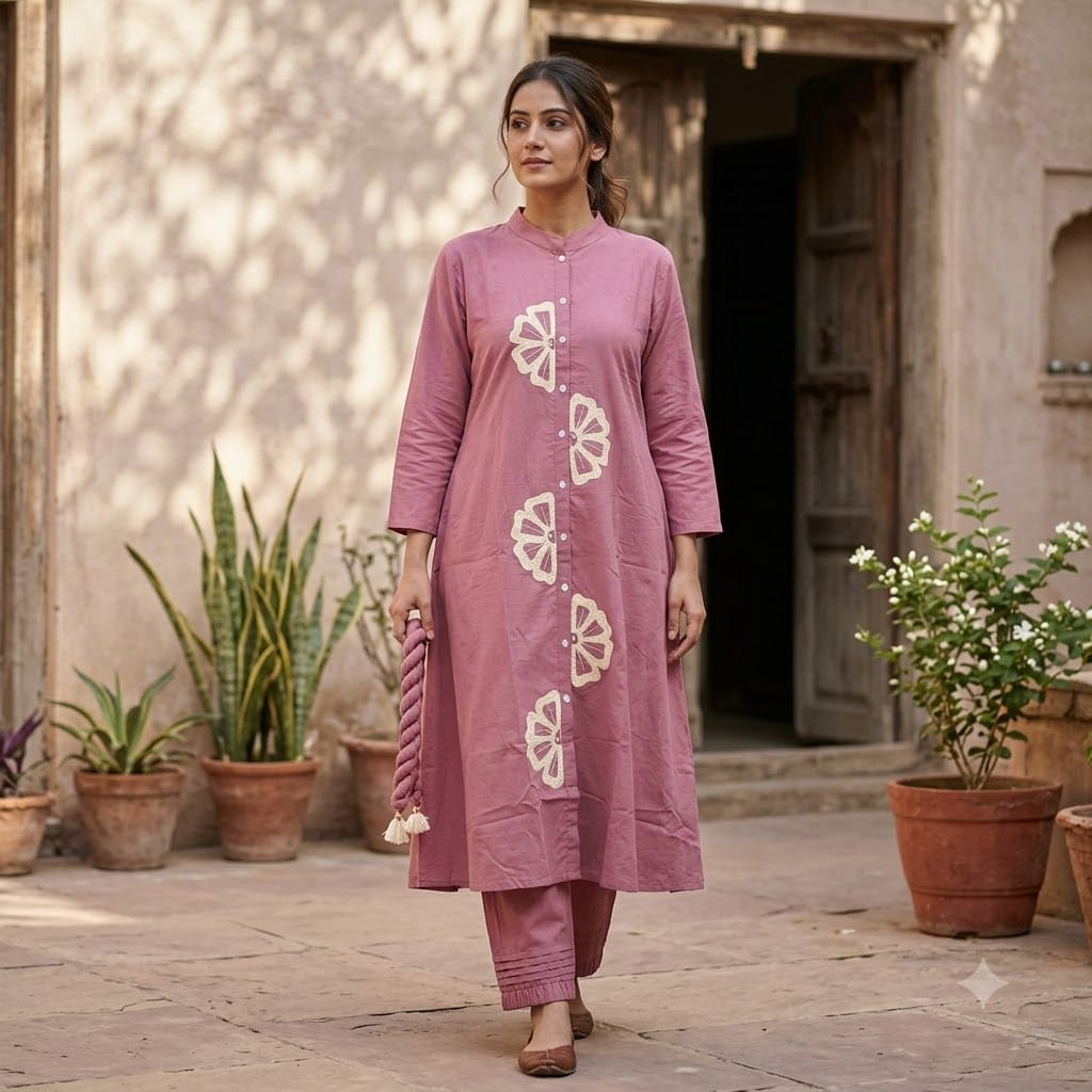 Pink Cotton Salwar | 11352