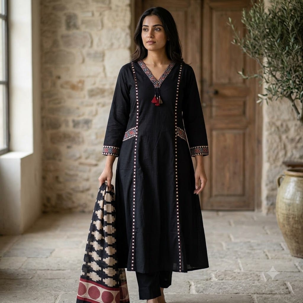Black Cotton Salwar | 11377