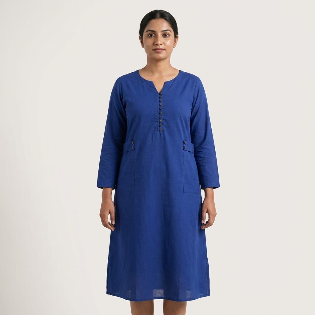 Blue Rayon Kurti