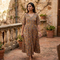 Mustard Yellow Cotton Kurti