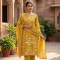 Yellow Cotton Salwar | 11278