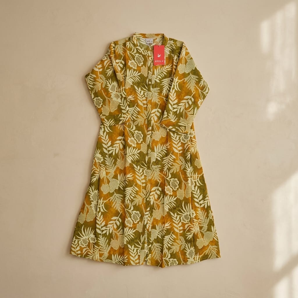 Mustard Rayon Kurti