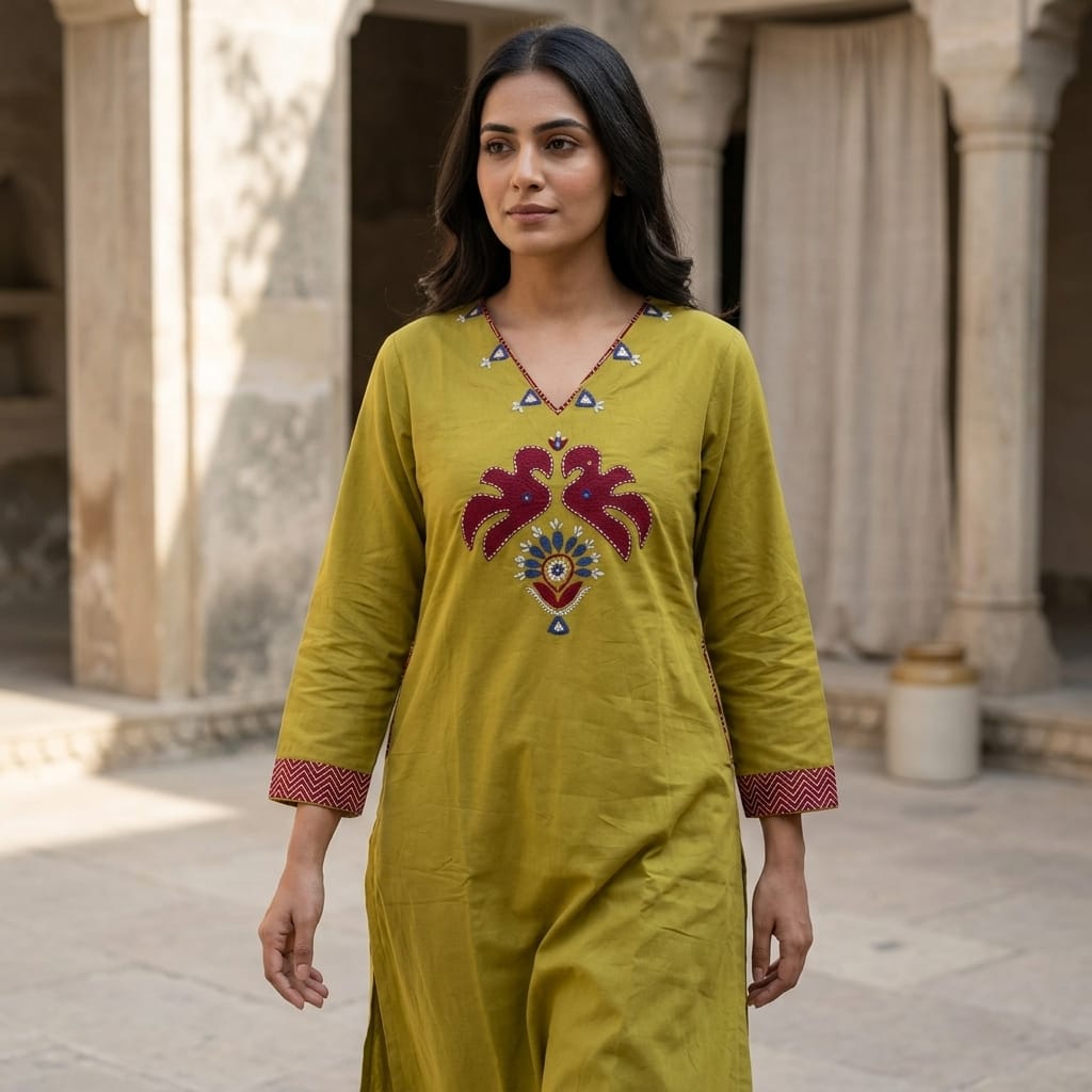 Green Cotton Co-ord Set