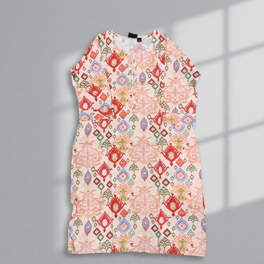 Orange Rayon Kurti