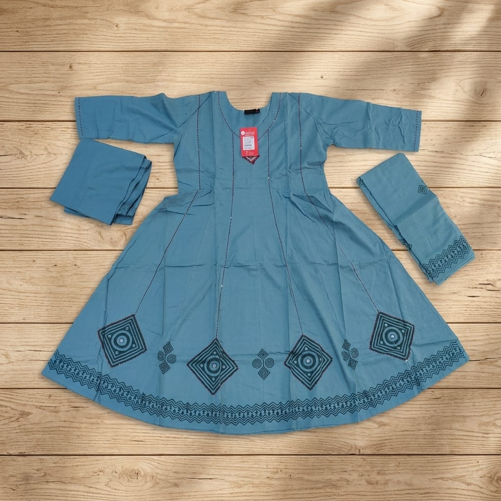 Blue Cotton Salwar