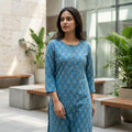 Blue Rayon Kurti
