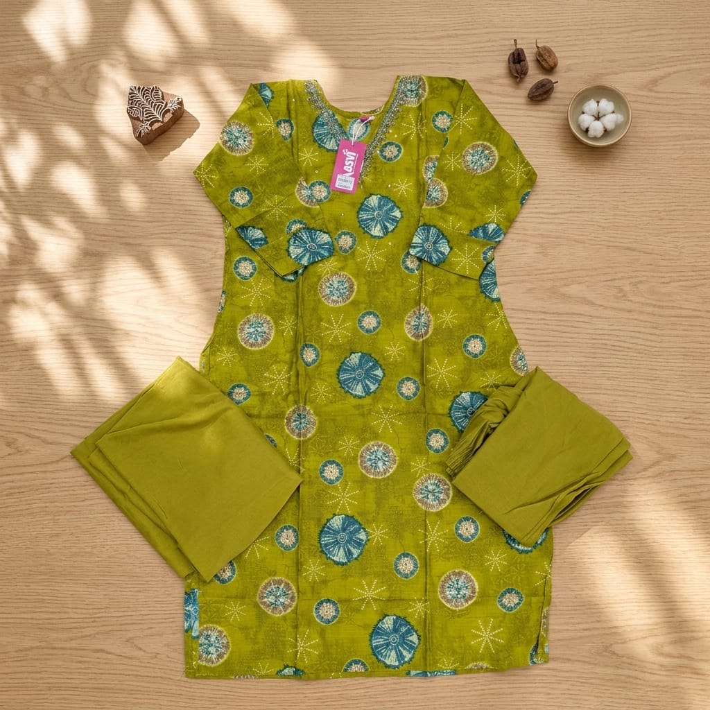 Green Rayon Salwar| 11241