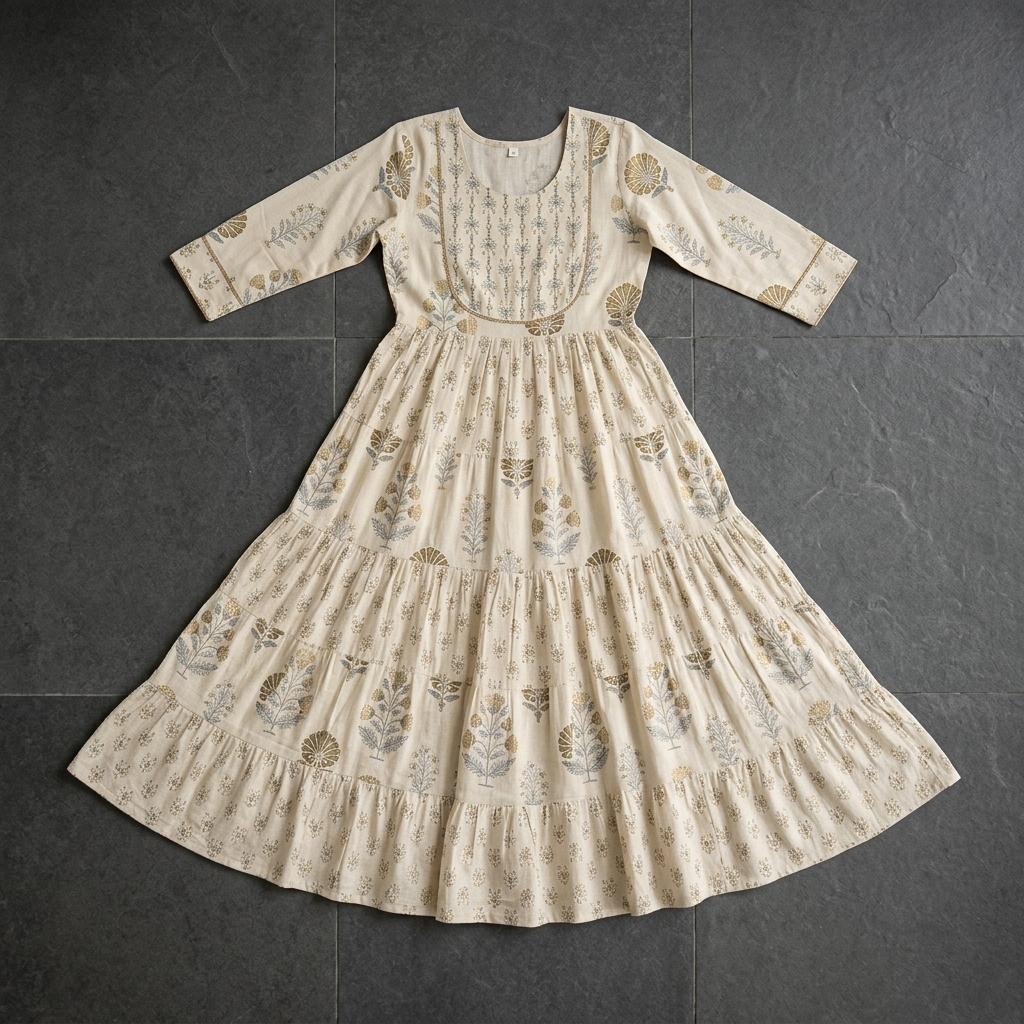 Cream Cotton Salwar