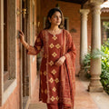 Orange Cotton Salwar | 11428