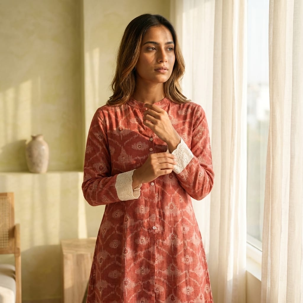 Terracotta Cotton Kurti