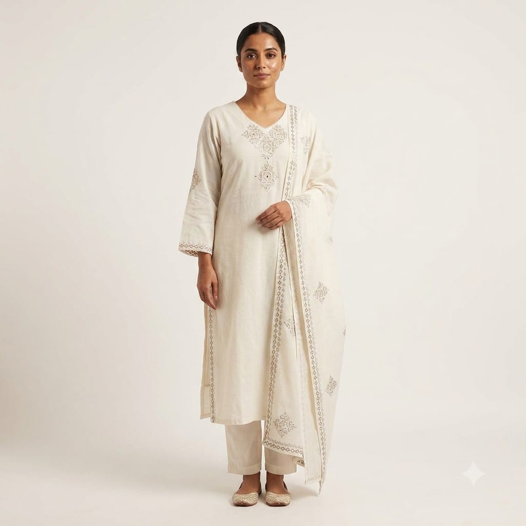 White Cotton Salwar | 11369