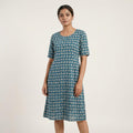 Blue Cotton Kurti