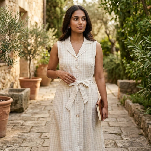 Beige Cotton Top