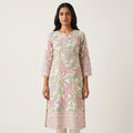 Cream Rayon Kurti