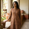 Beige Cotton Kurti | 11407