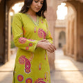 Parrot Green Cotton Co-ord Set