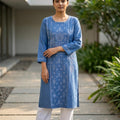 Blue Denim Kurti
