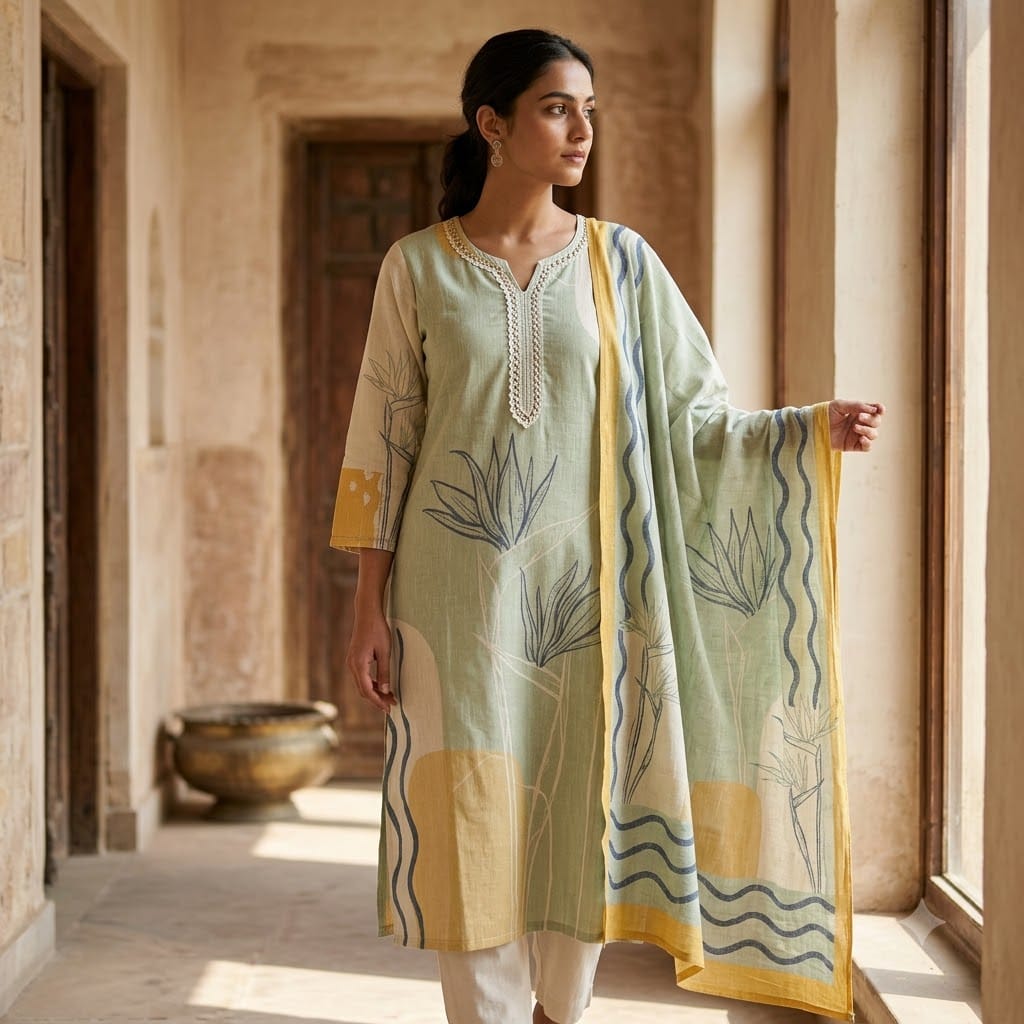 Light Blue Cotton Salwar | 11438