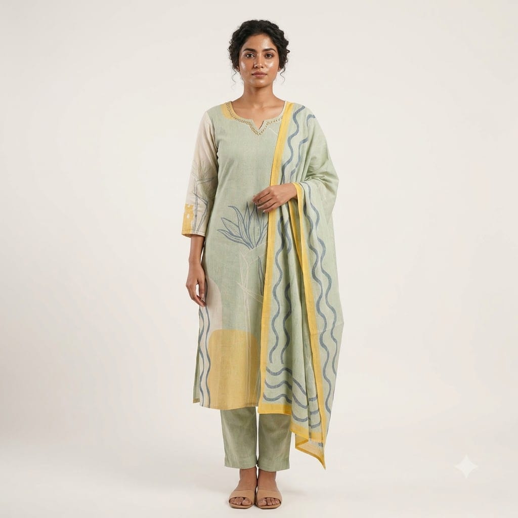 Light Blue Cotton Salwar | 11438
