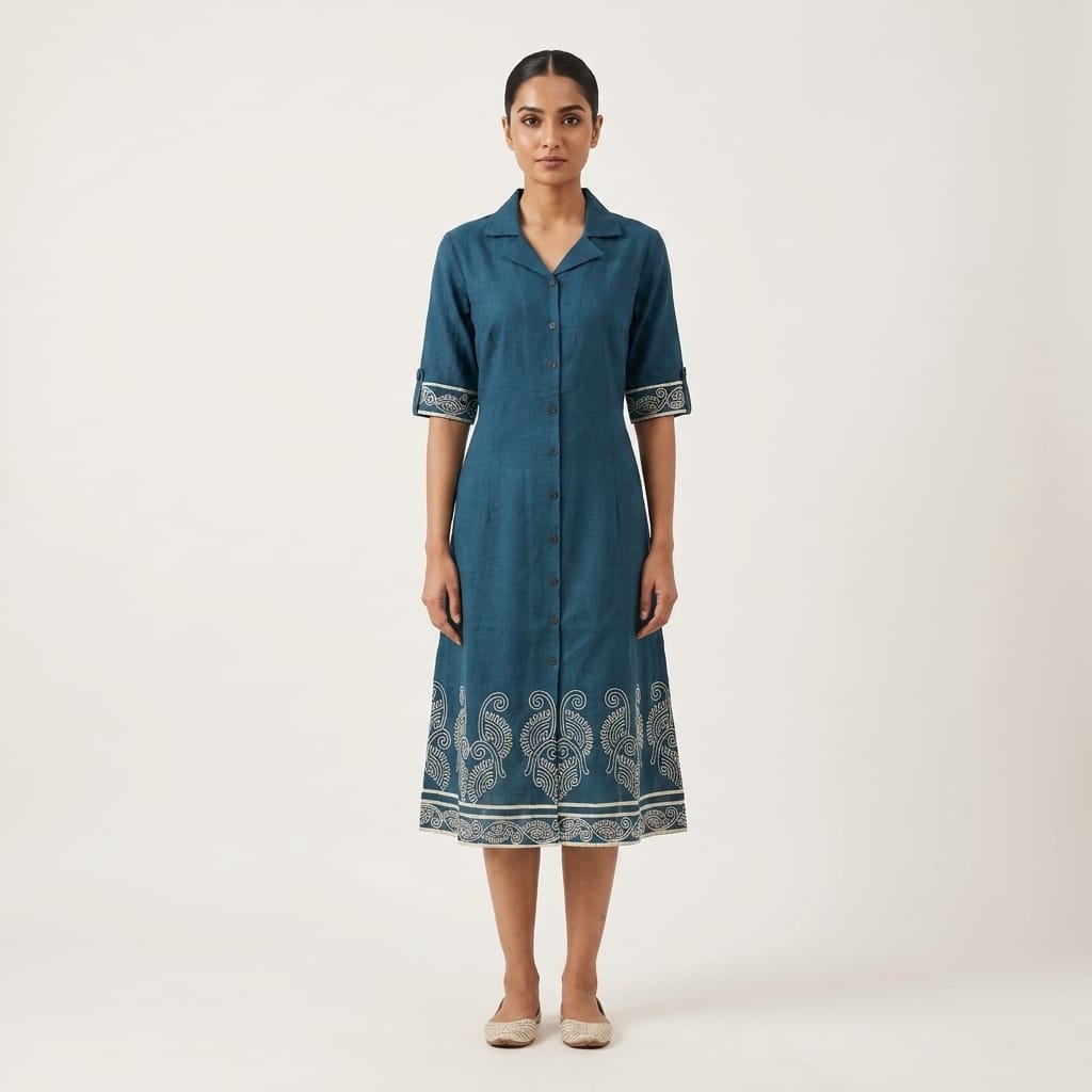 Blue Cotton Top