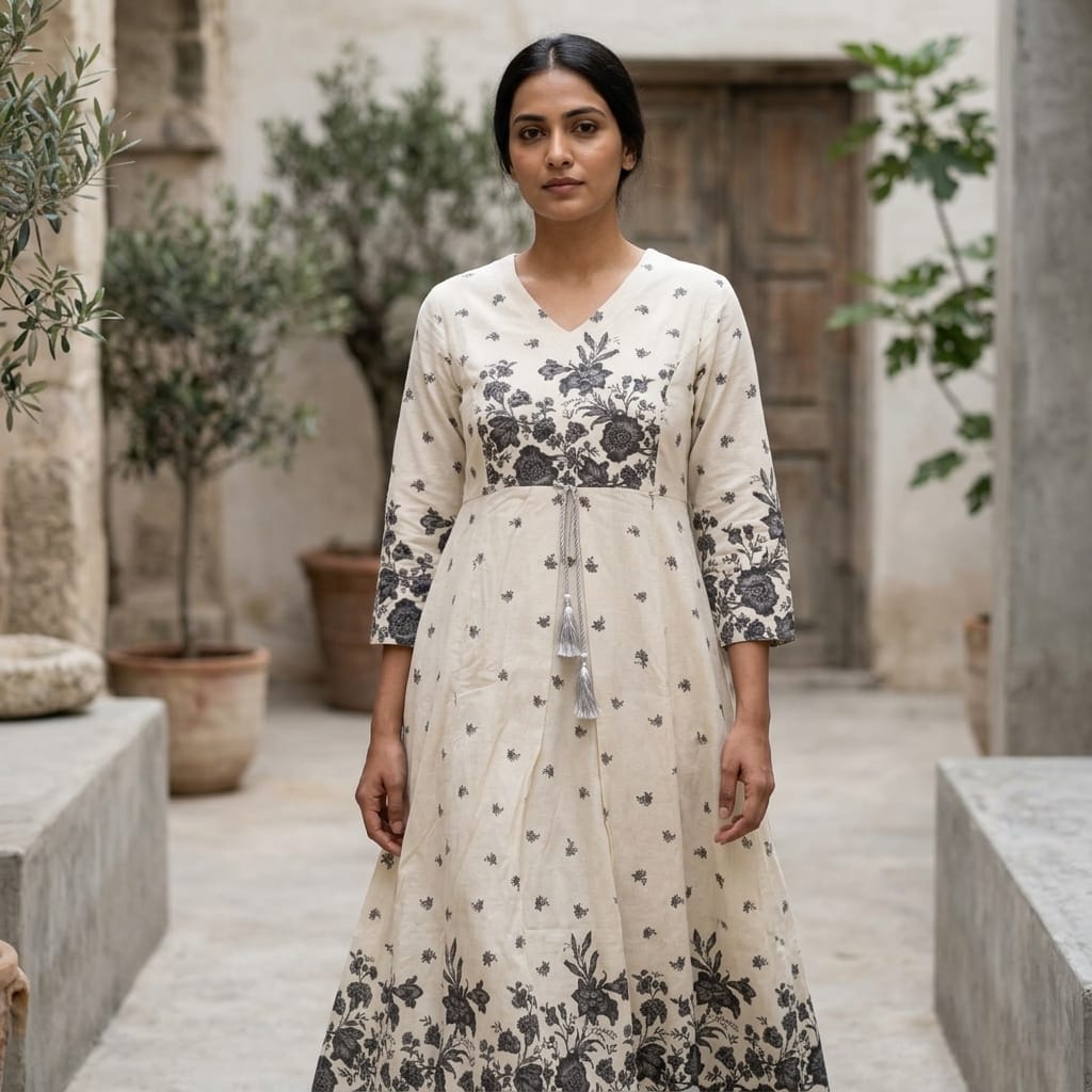 White Cotton Kurti
