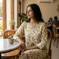 Cream Cotton Kurti